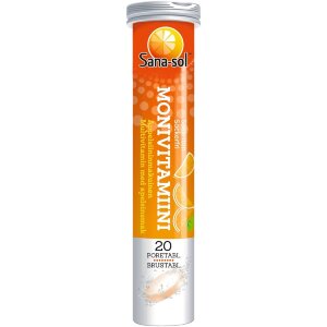 Sana-sol Multivitamin Sugar-Free Orange Flavored Multivitamin Effervescent Tablet 20 Effervescent Tablets