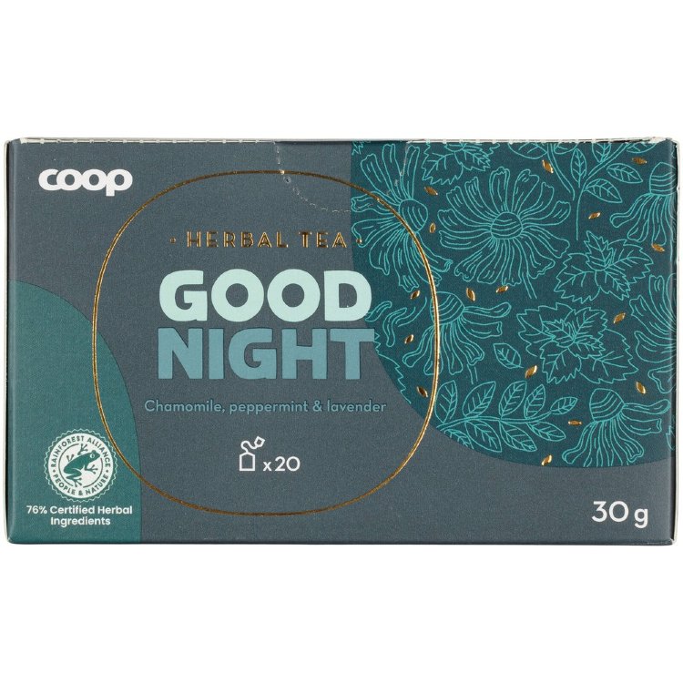 Coop Herbal Tea Good Night 30 g 20 Bags
