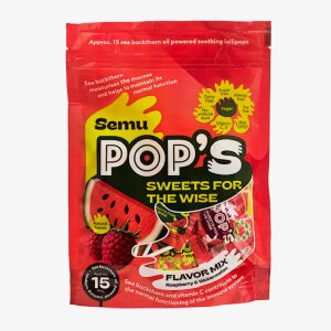 Semu Pop´s Sugar-Free Lollipop With Sea Buckthorn Oil, C and D Vitamins 84 g