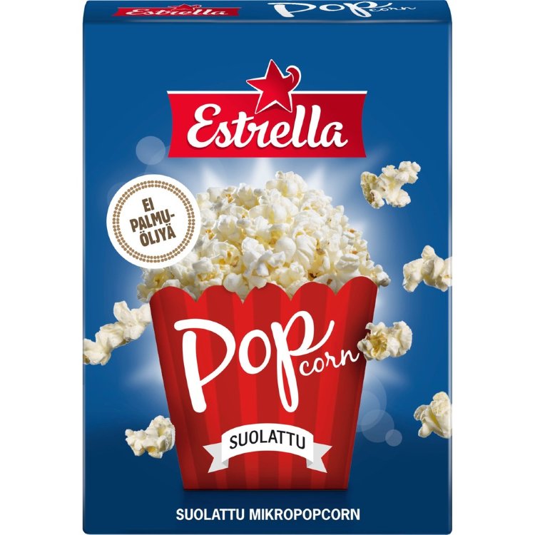 Estrella Micropopcorn 3-pack Salted 240g