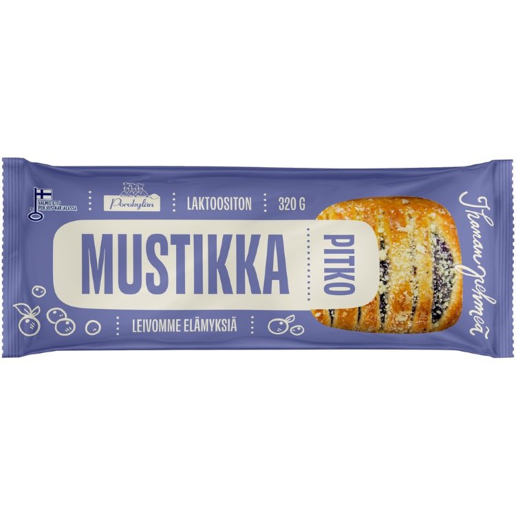 Porokylä's Blueberry Braid 320 g Blueberry Filled Braid
