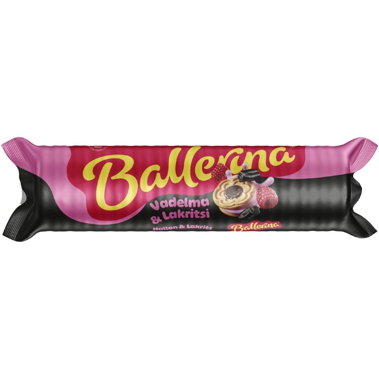 Kantolan Ballerina Raspberry And Licorice Filled Biscuit 190g
