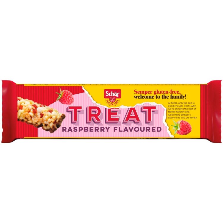 Schär Treat Chocolate, Raspberry and Apple Cereal Bar Gluten-Free 22g