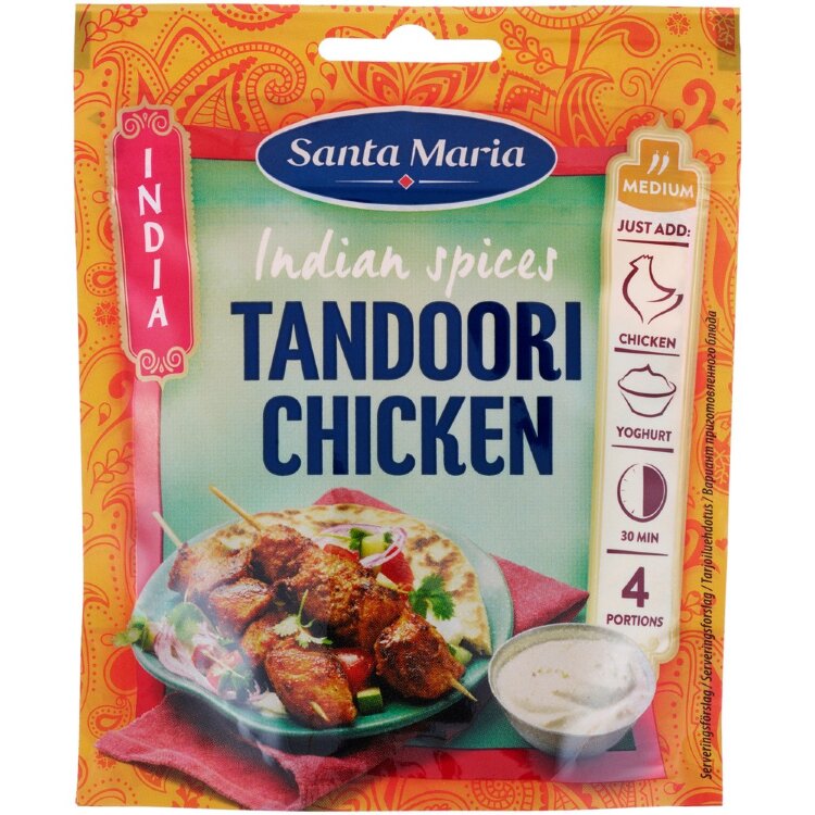 Santa Maria Indian Spices Tandoori Chicken, Tandoori Spice Mix for Chicken 35g