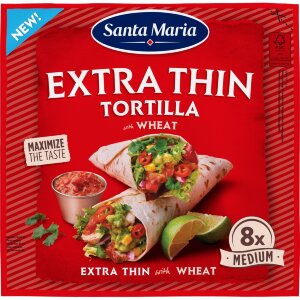 Santa Maria Extra Thin Wheat Tortilla. 244g