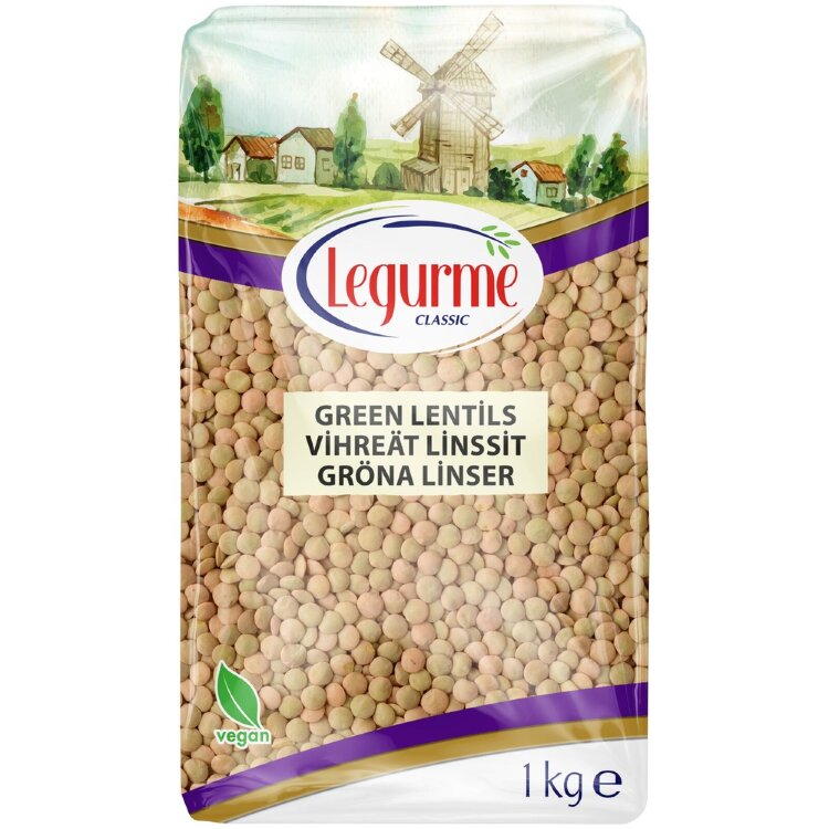 Legurme Green Lentils 1 kg