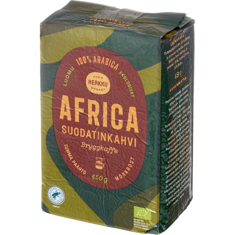 Herkku Organic Africa Filter Coffee 450 g Dark Roast