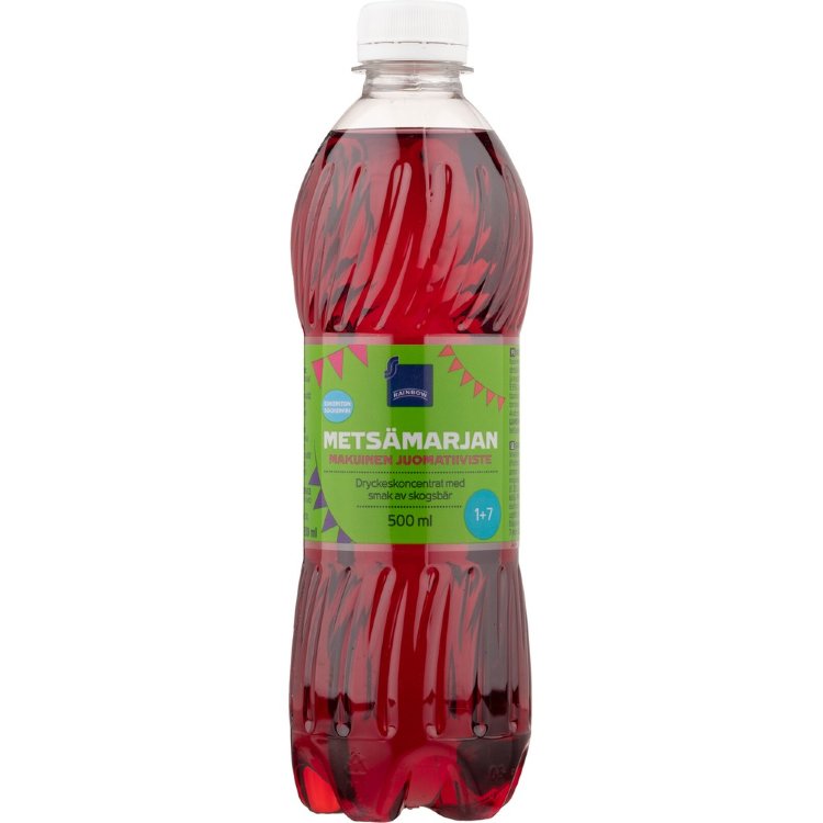 Rainbow Sugar-Free Forest Berry Flavored Drink Concentrate 0.5L