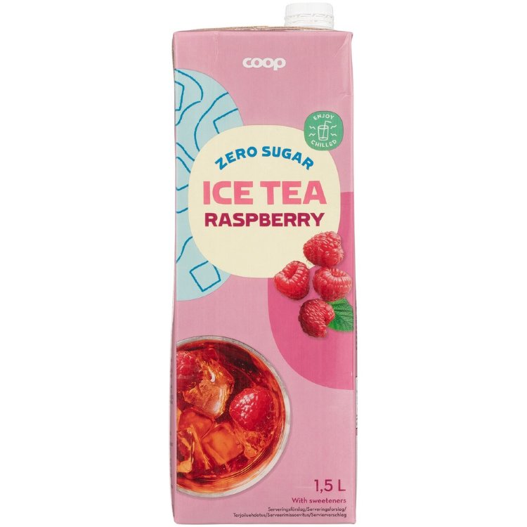 Coop Iced Tea Raspberry Sugar-Free 1.5 l