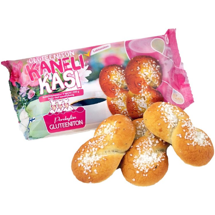 Porokylä's CinnamonHand 3 pcs / 200 g Cinnamon Filled Bun Gluten-Free