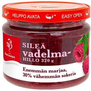 Saarioinen Raspberry Jam Less Sugar 320g