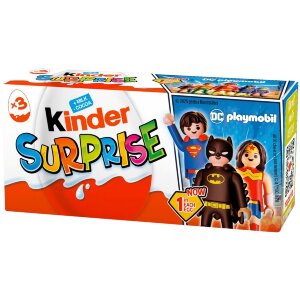 Kinder Surprise Milk Chocolate Figure With Milky Inner, Contains Toy 3x20g