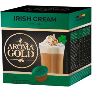 AROMA GOLD Irish Cream instant coffee capsules 16 pcs, 256 g
