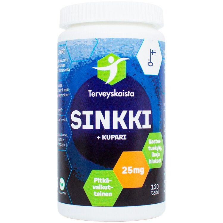 Health Track Zinc+Copper 120 Tablets LONG-ACTING