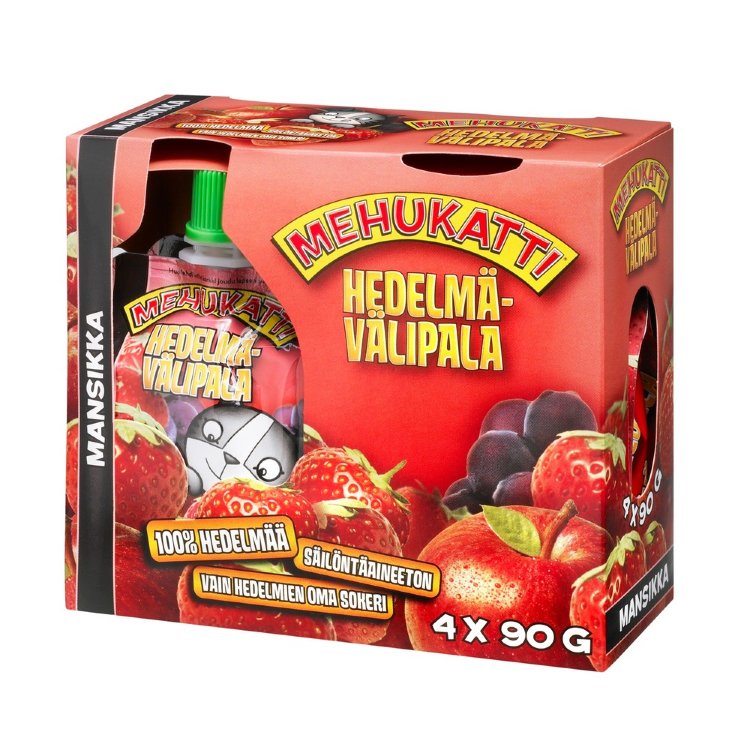Mehukatti Strawberry Fruit Snack 4x90g