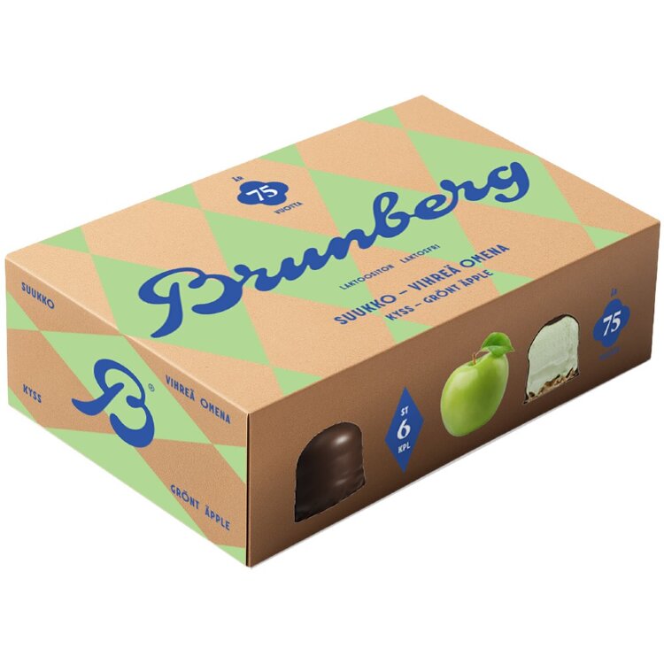 Brunberg Green Apple Kiss Coated Marshmallows 150g/6pcs