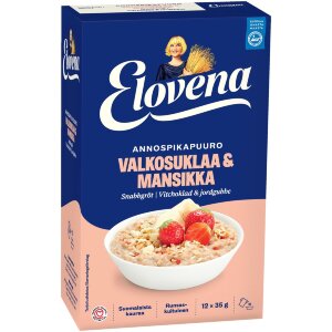 Elovena 420g White Chocolate & Strawberry Instant Oatmeal
