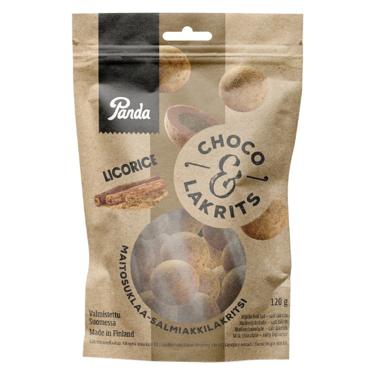 Panda Choco Licorice Chocolate Licorice 120g