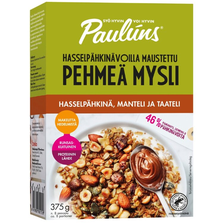 Paulún's Hazelnut-Almond-Date Soft Muesli 375g