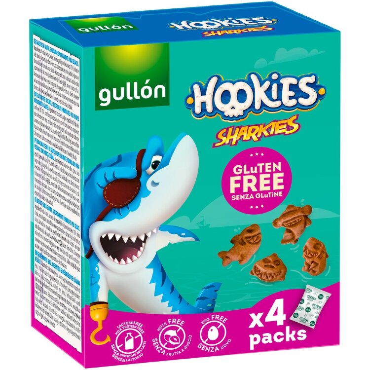 Gullón Hookies Sharkies (4x40g)160g Gluten-Free