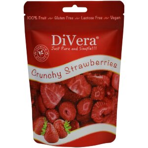 DiVera Just Pure And Simple!!! Freeze-Dried, Sliced Strawberries 20g