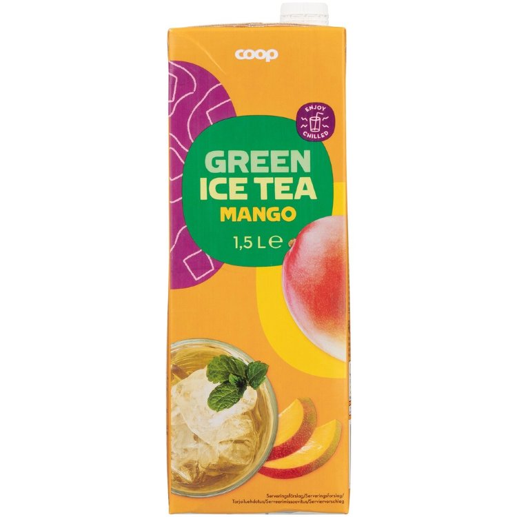 Coop Green Iced Tea Mango 1.5 L