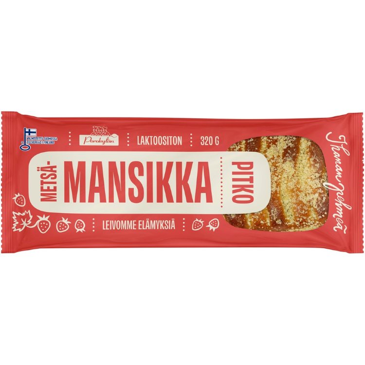 Porokylä's Wild Strawberry Loaf 320 g wild strawberry filled loaf
