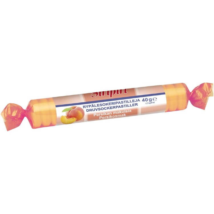 Siripiri Grape Sugar Pastille Peach 17 pcs