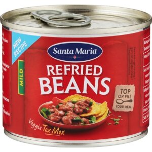 Santa Maria Refried Beans, Cooked Pinto Beans 215g