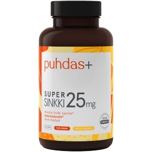 Puhdas+ Super Zinc 25mg 120 capsules
