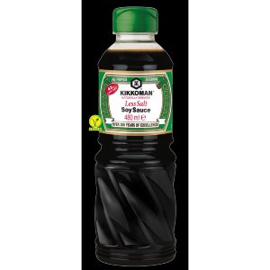 Kikkoman 480ml Less Salt Soy Sauce