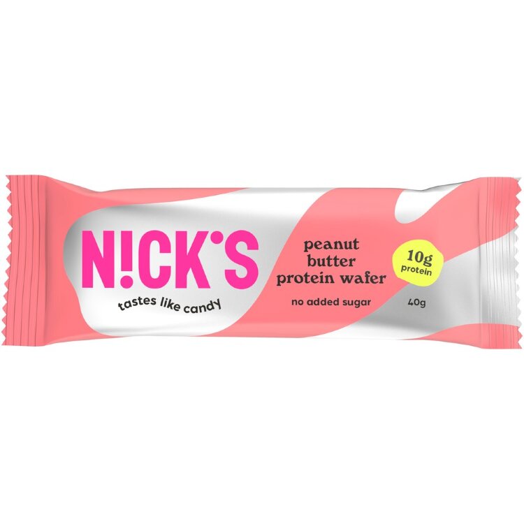 Nick's Peanut Butter Protein Wafer 40g gluteeniton proteiinivohvelipatukka