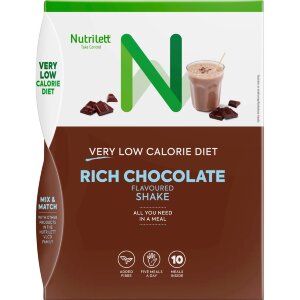 Nutrilett VLCD Rich Chocolate Flavoured Shake Chocolate Flavoured Shake 10x35g