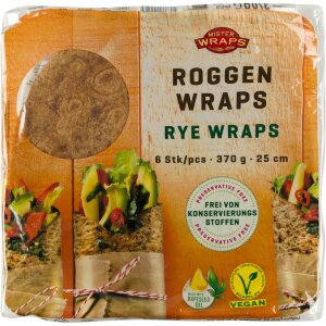 Mr Wraps Rye Tortillas 6pcs 370g