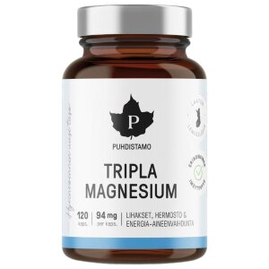 Puhdistamo Tripla Magnesium 120 Capsules