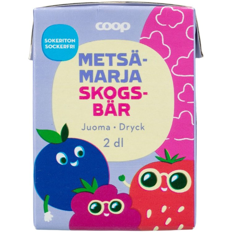 Coop Sugar-Free Forest Berry Drink 2dl
