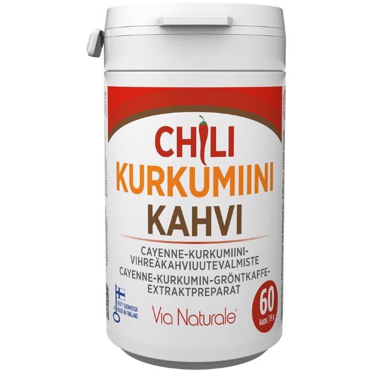 Chili-Curcumin-Coffee 60 Capsules Via Naturale
