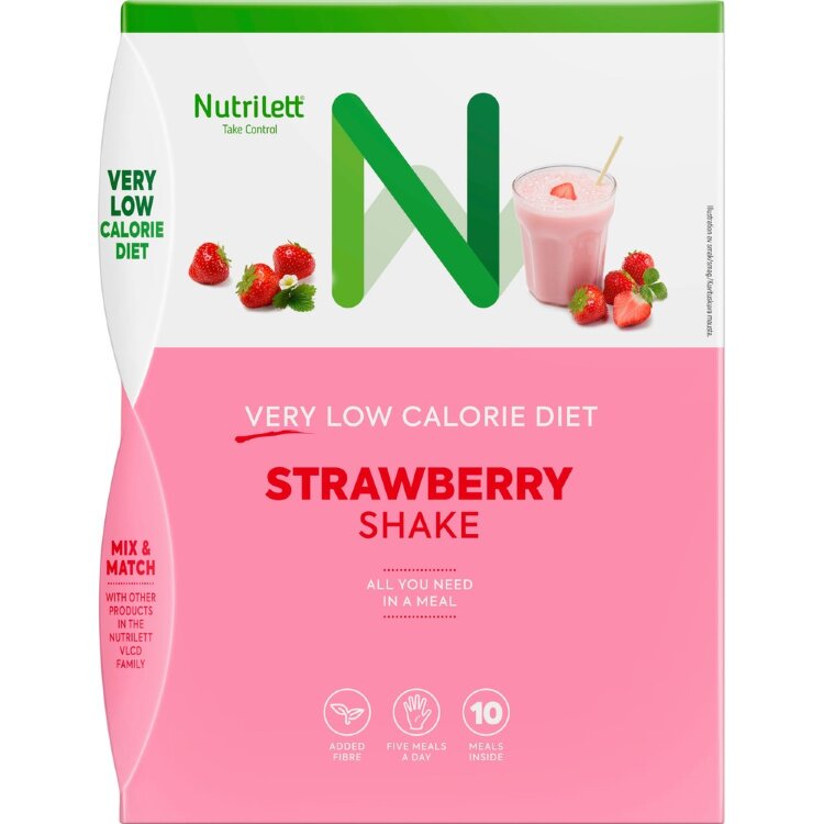Nutrilett VLCD Strawberry Shake Strawberry Flavored Shake 10x35g