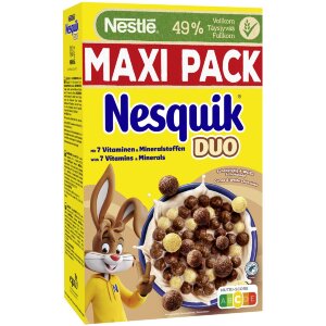 Nestlé Nesquik Duo 585g Cocoa Cereal and White Chocolate Coated Cereals