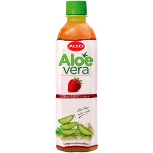 ALEO Aloe Vera Drink Strawberry Flavored 500ml