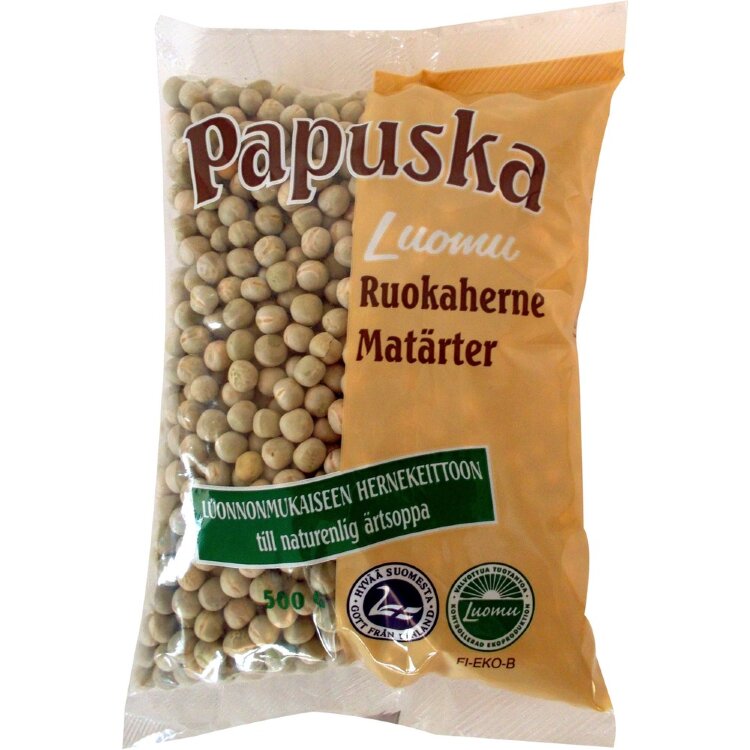 Papuska Organic Peas 500g