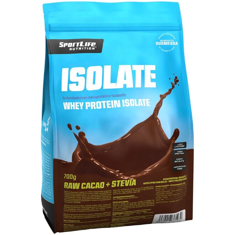 SportLife Nutrition Isolate 700g Raw Cocoa Whey Protein Powder