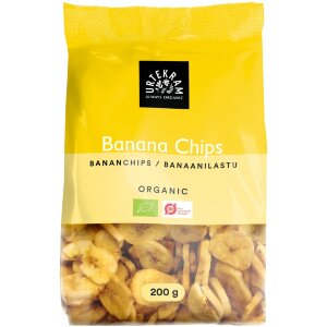 URTEKRAM Organic Banana Chips 200g