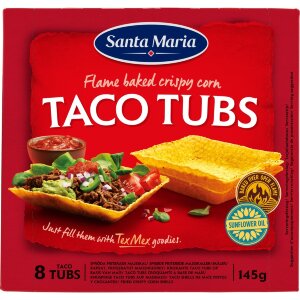 Santa Maria Taco Tubs Taco Shells 8 pcs, 145 g