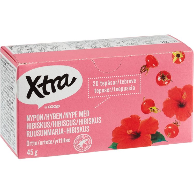 Xtra Rosehip-Hibiscus-Herbal Tea 20 x 2.25g