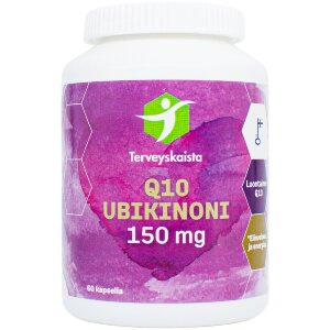 Terveyskaista Q10 Ubiquinone 150 mg 60 caps.