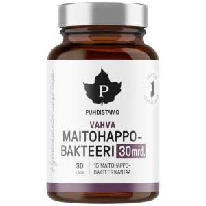 Puhdistamo Strong Lactic Acid Bacteria 30 Billion. 30 Capsules