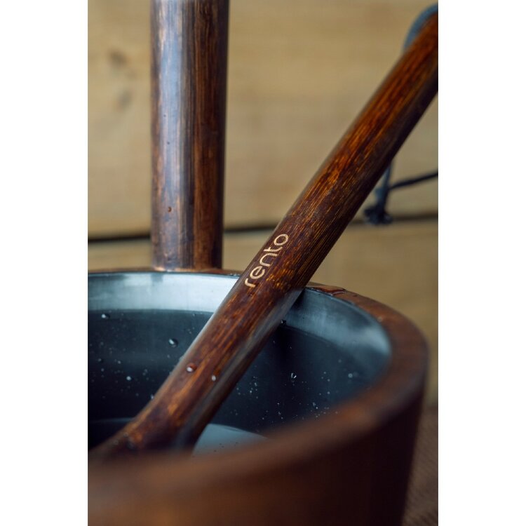 Rento Sauna Ladle Bamboo Dark