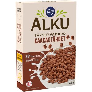 Fazer Alku Cocoa Stars Whole Grain Cereal 400 g