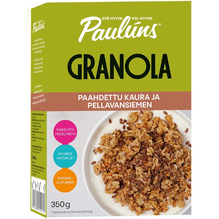 Paulún Roasted Oats And Flaxseed Granola 350g